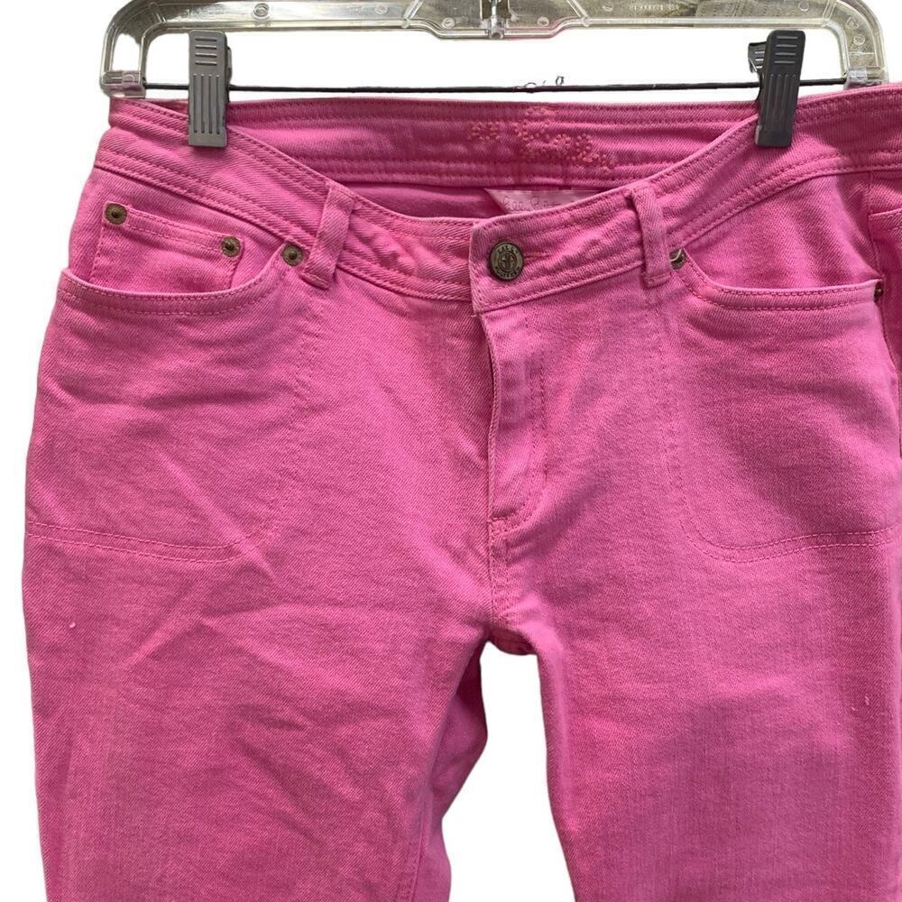 Lilly‎ Pulitzer PINK Jeans SZ 4 Skinny Mini Jeans - Picture 2 of 10